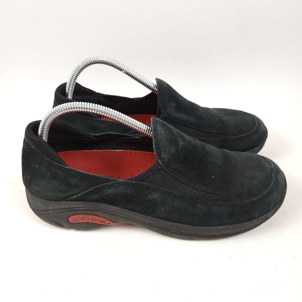 Merrell Treviso Moc Suede slip-on Comfort Shoe Performance footwear black Sz 9.5
